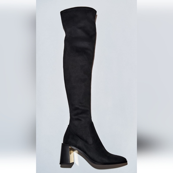 NWT Zara Heeled Over the Knee Boots - Picture 4 of 7